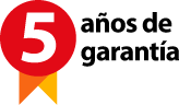 5 años de garantía